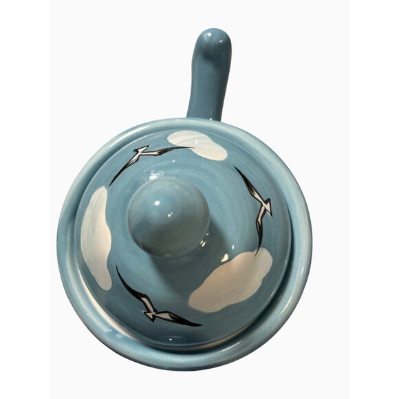 Youngs Heartfelt Kitchen Creations Teapot With Lid  Seaside Nautical Pattern - Picture 11 of 16